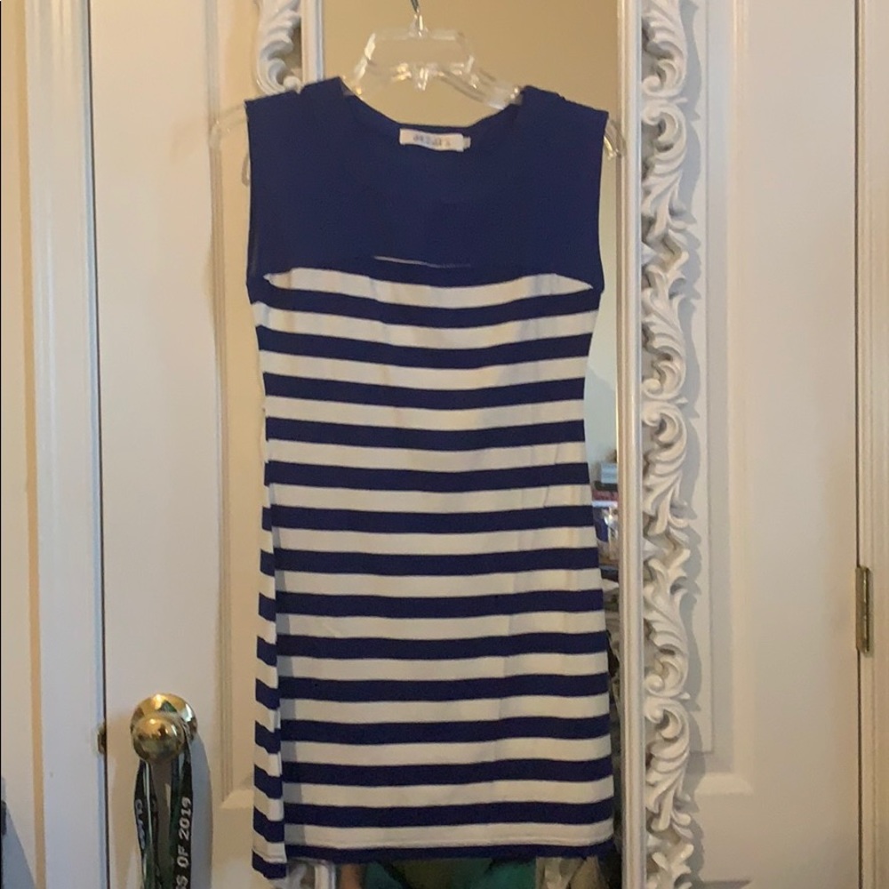 Blue Striped Dress